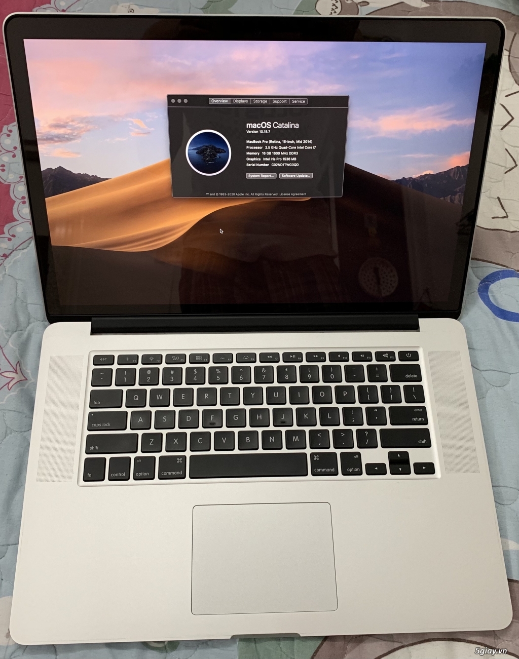 Cần bán: MacBook Pro 15 2014 - 4