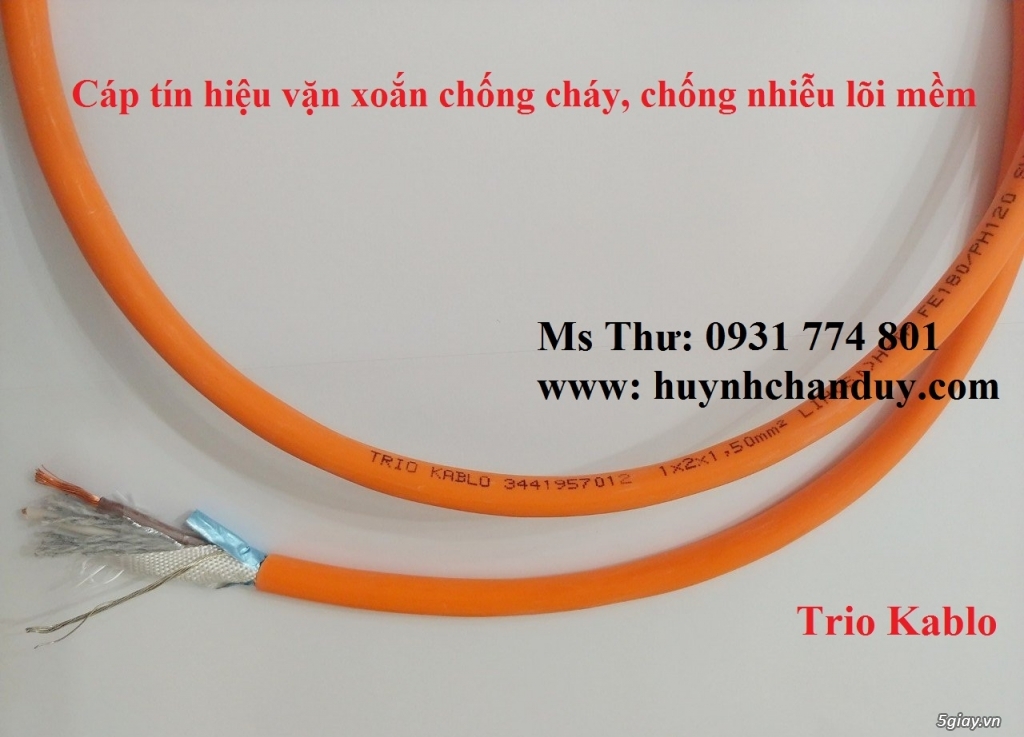 Cáp tín hiệu chống cháy, chống nhiễu lõi mềm Trio Kablo/Turkey - 2