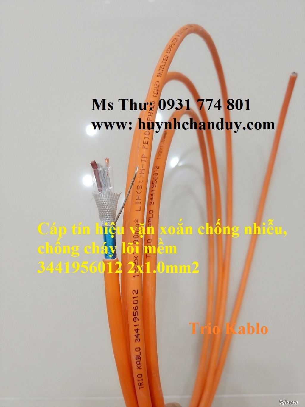Cáp tín hiệu chống cháy, chống nhiễu lõi mềm Trio Kablo/Turkey - 1