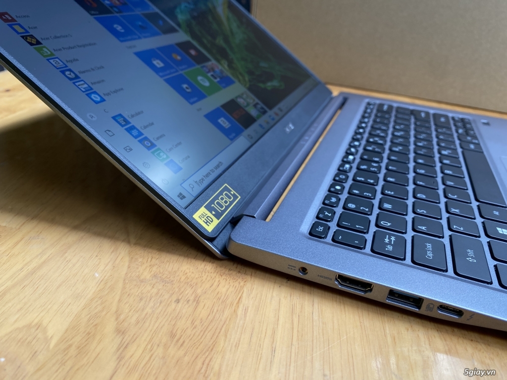 laptop Acer Swift3, i5 8G ssd512G fullbox 100%, siêu mỏng nhẹ 1.19ki - 1