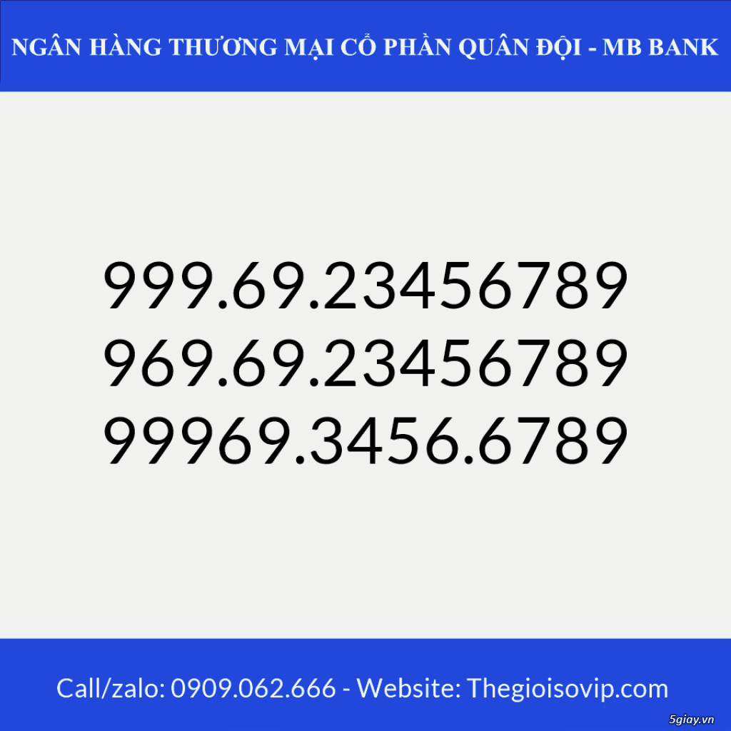 Tài khoản ngân hàng số đẹp vip mbbank ngân hàng quân đội - 7
