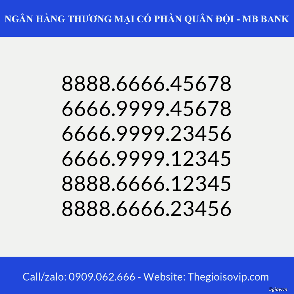 Tài khoản ngân hàng số đẹp vip mbbank ngân hàng quân đội - 4