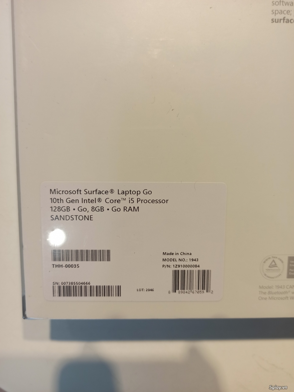 Surface Laptop Go I5/8/128 New Fullbox