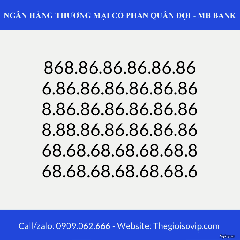Tài khoản ngân hàng số đẹp vip mbbank ngân hàng quân đội - 11