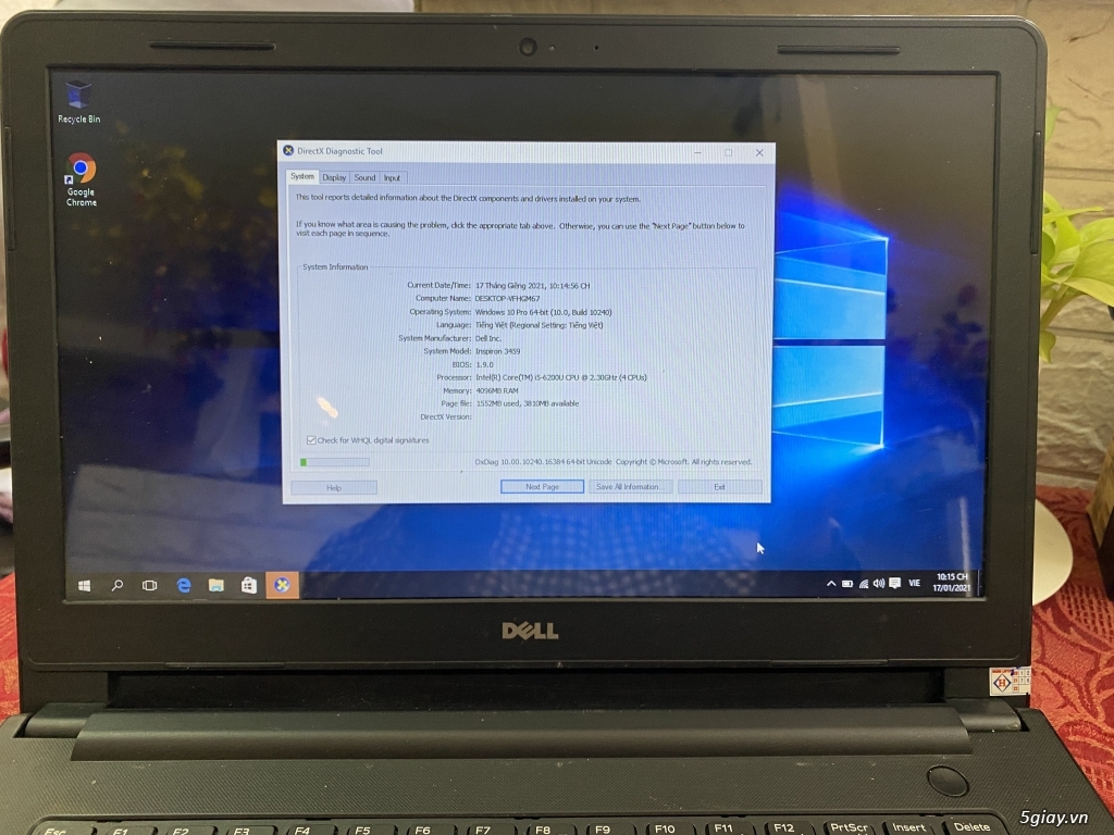 Laptop dell insprion 3459 - 2
