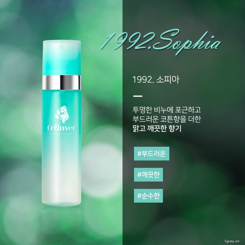 CELLUVER Nước Hoa Voan Chiffon Perfume - 1992 Sophia 80ml