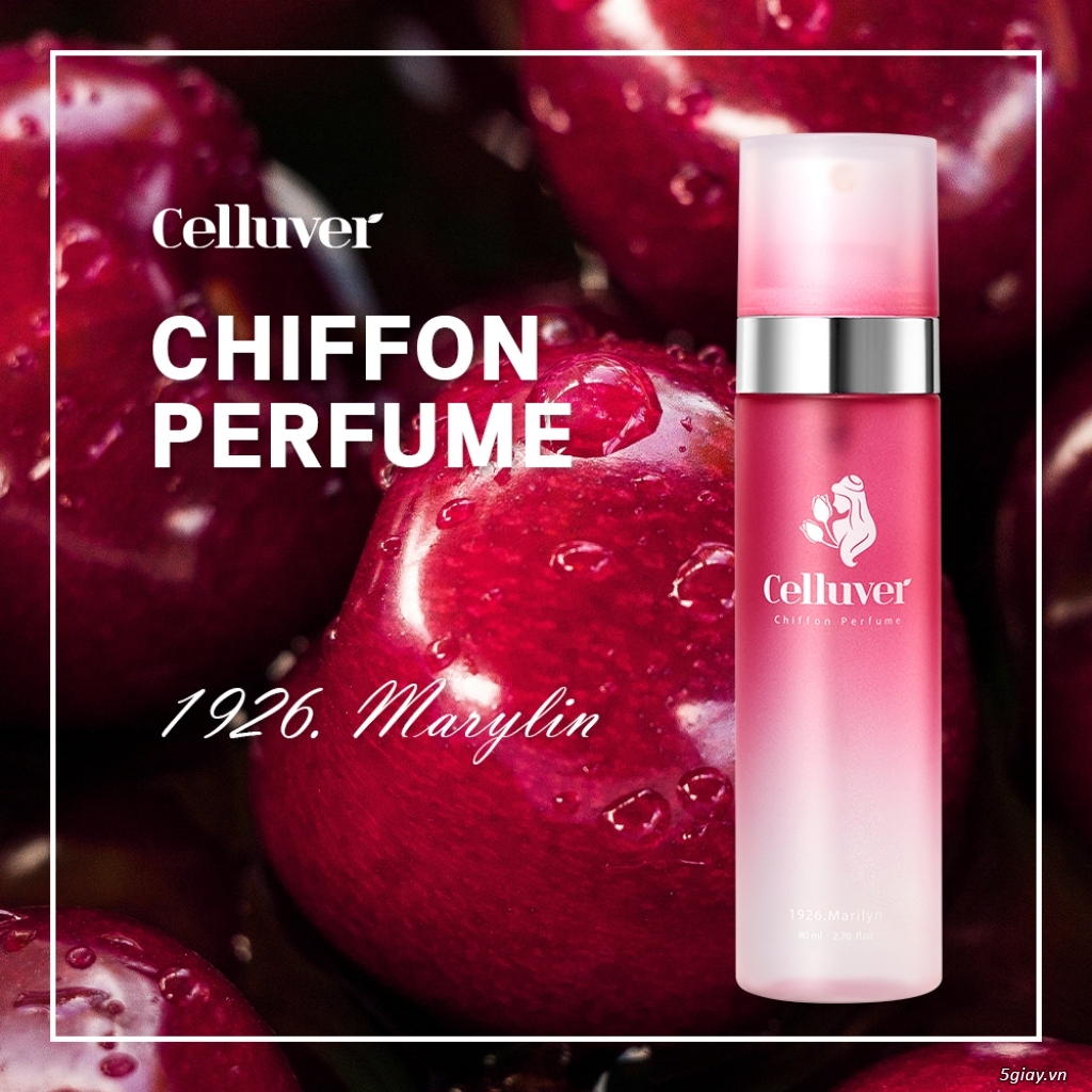 CELLUVER Nước Hoa Voan Chiffon Perfume - 1994 Marilyn 80ml - 5