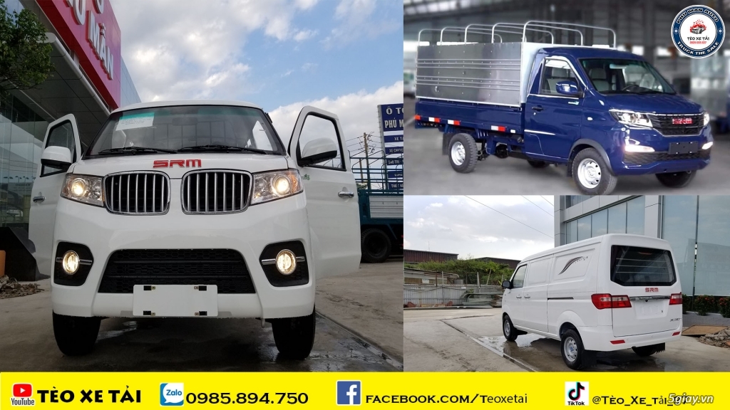 Bảng giá Xe SRM mới nhất năm 2021 | SRM 2 chổ - 5 Chổ, SRM 930Kg