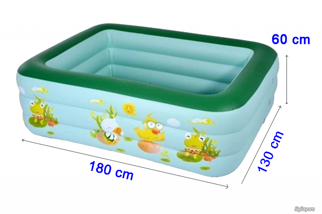 hồ bơi trẻ em 3 ngăn kích thước 180 x 130 x 60 (cm) - 31