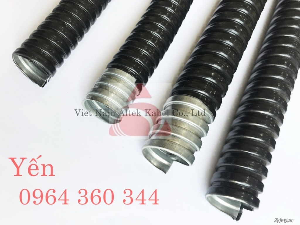 Có sẵn ống ruột gà lõi thép bọc nhựa, ống luồn dây điện nhập khẩu