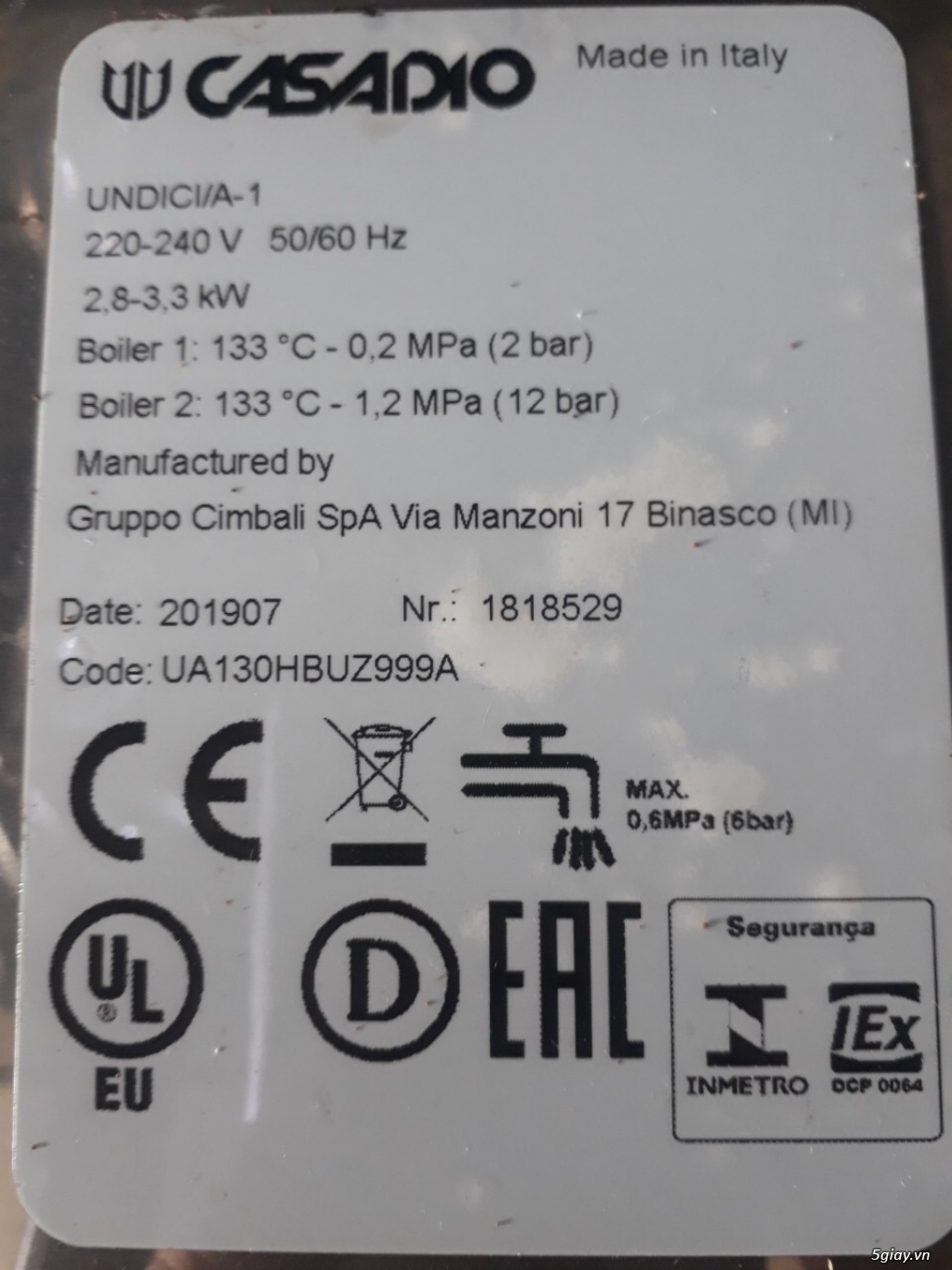 Địa điểm thanh lý máy xay Cafe cũ - Bán máy xay Cafe Mazzer Mini