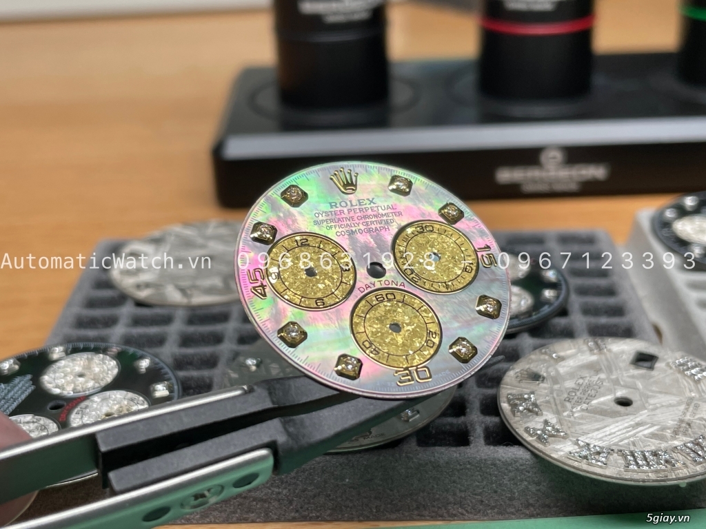 Độ mặt thiên thạch, xà cừ cho đồng hồ Rolex - 16