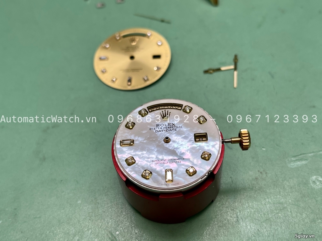 Độ mặt thiên thạch, xà cừ cho đồng hồ Rolex - 7