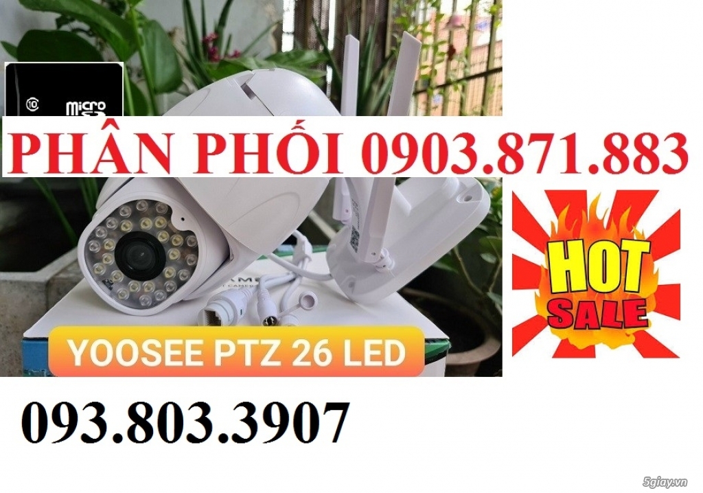 PHÂN PHỐI ĐẠI LÝ YOOSEE PTZ 26 LED - Camera Wifi Yoosee PTZ Full HD 10 - 4