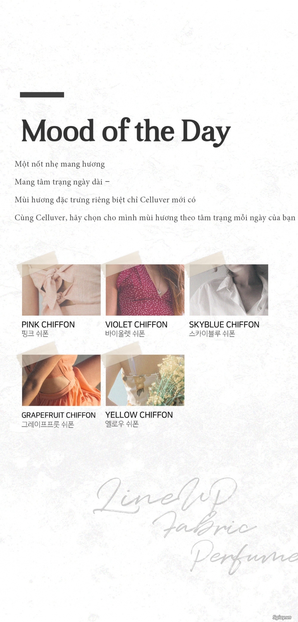 CELLUVER Nước Hoa Vải Fabric Perfume - Celluver Pink Chiffon 70ml - 9