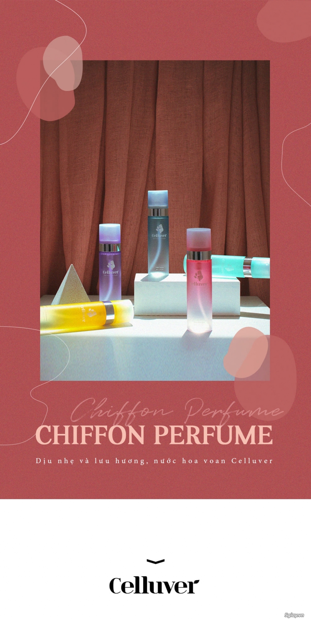 CELLUVER Nước Hoa Voan Chiffon Perfume - 1990 Blair 80ml - 13