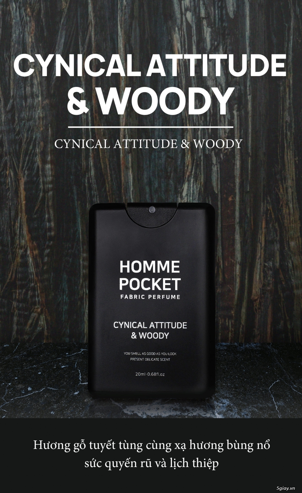 CELLUVER HOMME POCKET CYNICAL ATTITUDE & WOODY 20ML - 8