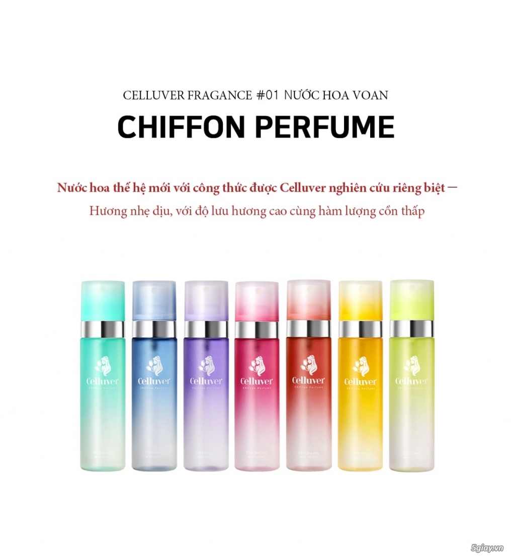 CELLUVER Nước Hoa Voan Chiffon Perfume - 1985 Marina 80ml - 8