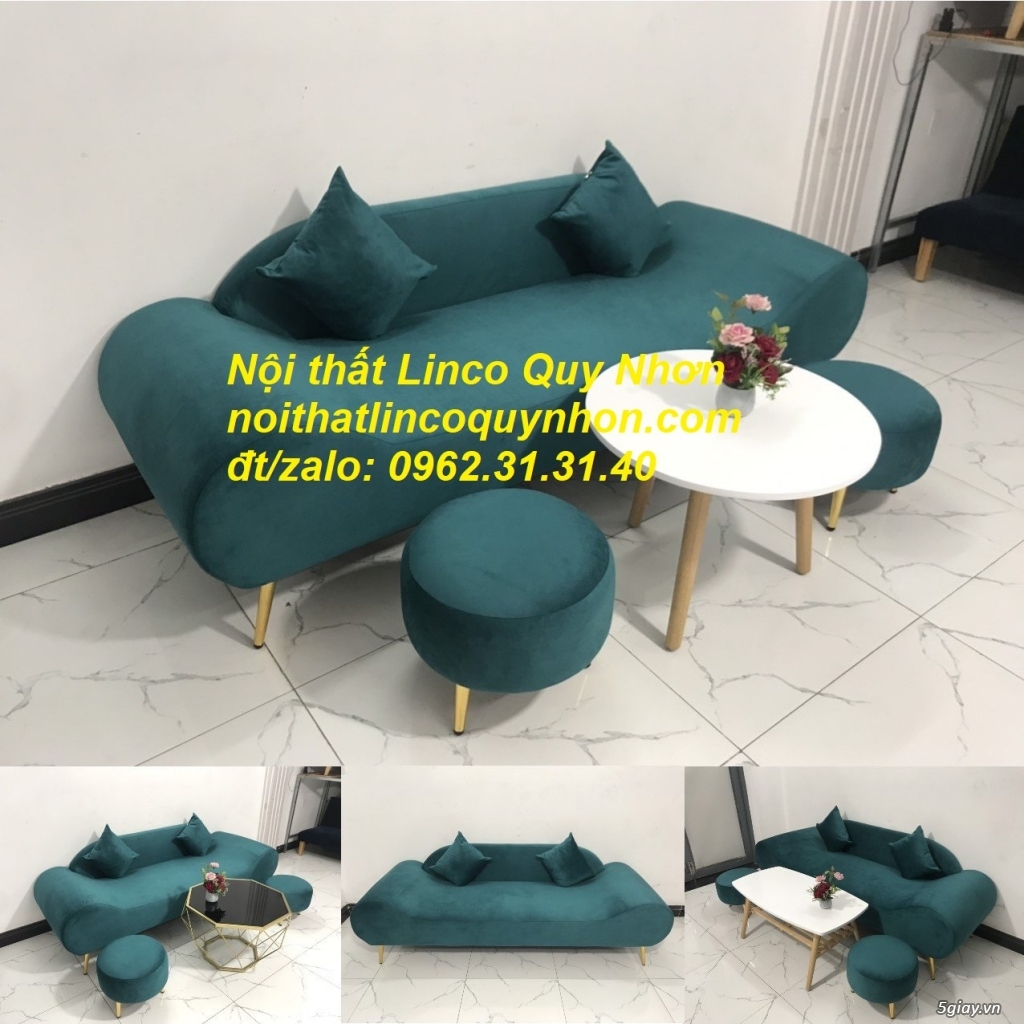 Bộ bàn ghế sofa văng băng thuyền giá rẻ Nội thất Linco Quy nhơn BĐ - 3