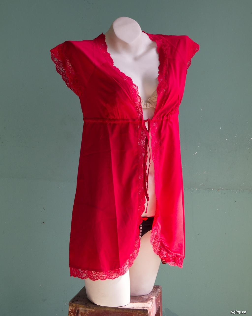 Kimono Cột Dây Vera Đỏ Nóng Bỏng - 1