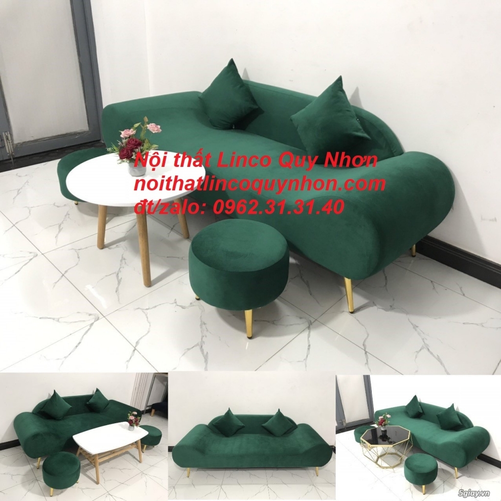 Bộ bàn ghế sofa văng băng thuyền giá rẻ Nội thất Linco Quy nhơn BĐ - 5