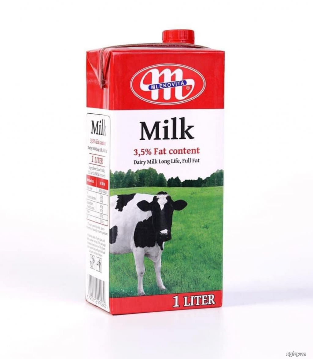 Sữa tươi nhập khẩu Balan Mlekovita 1 lít