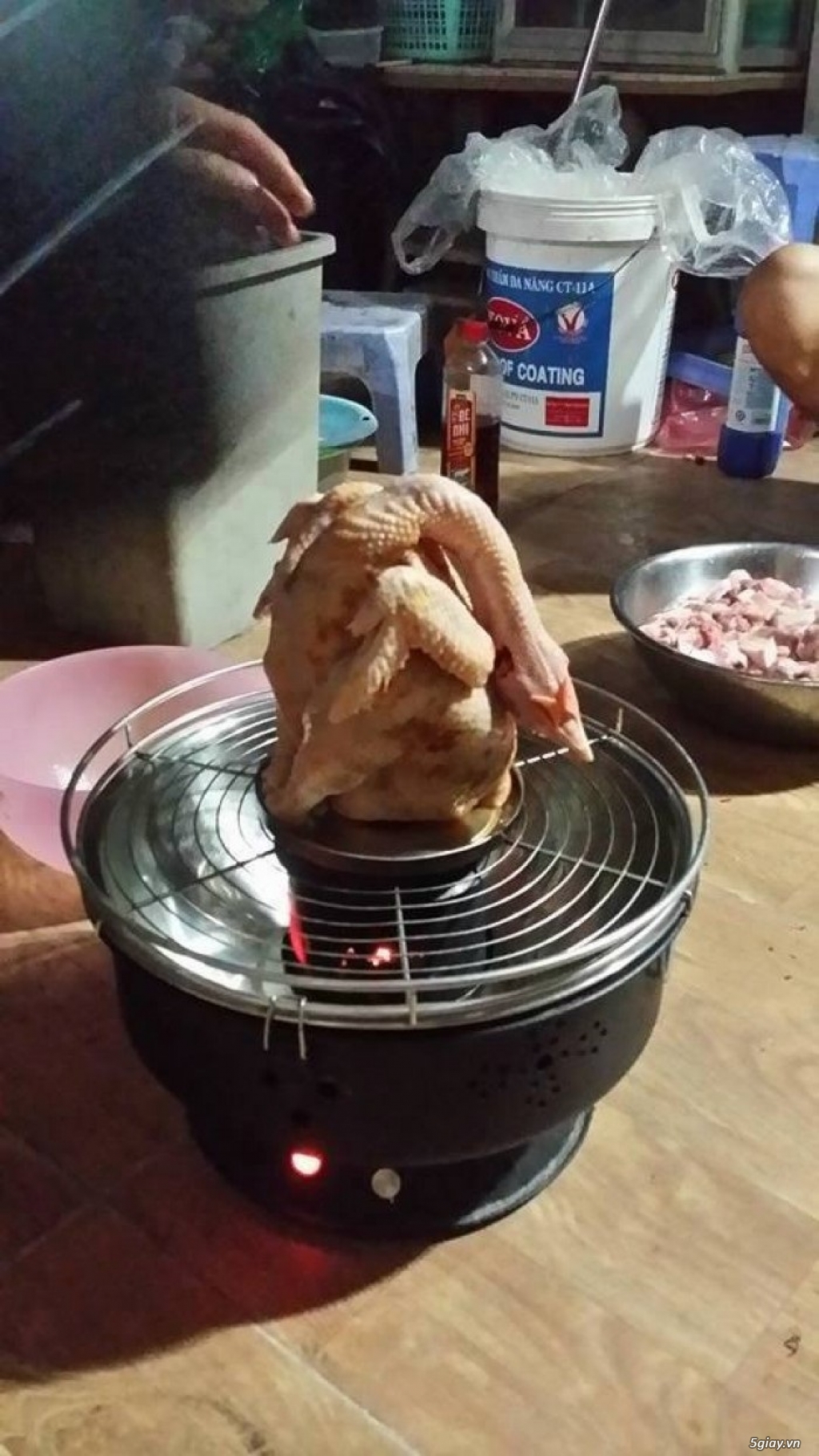 bếp nướng than hoa không khói bn300 nam hồng - 4