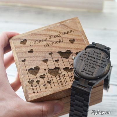 Chuyên đồng hồ Handmade gỗ đàn hương - HOT - 6