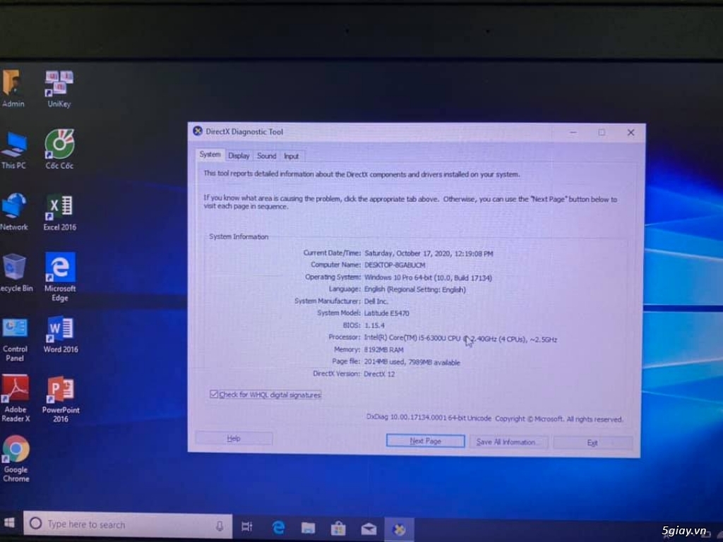 Laptop nhập Dell Latitude Ultrabool E5470 - 18