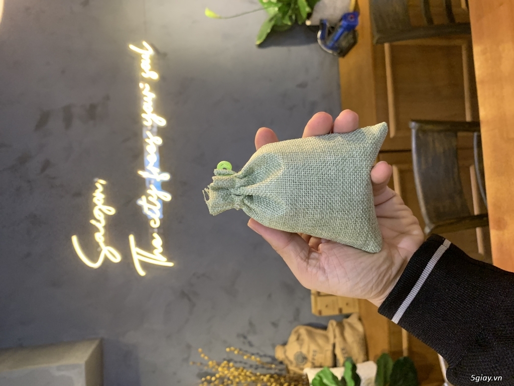 Túi vải đay pp đựng cà phê hạt-túi thơm - 3