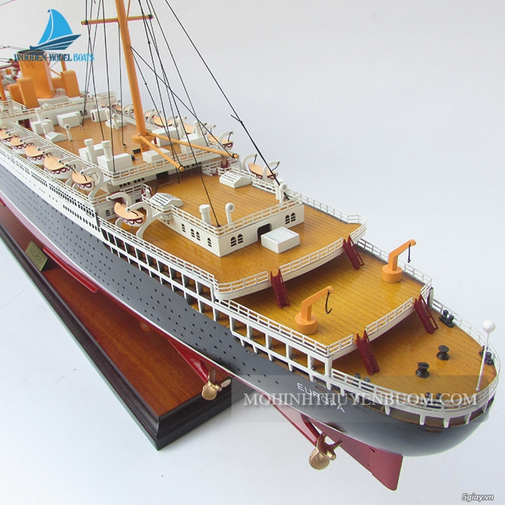 Thuyền buồm gỗ lưu niệm cao cấp - 2