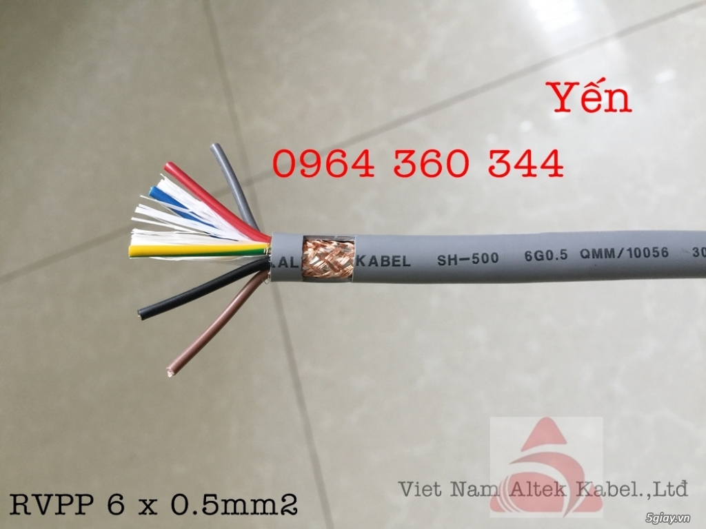 cáp điều khiển Altek Kabel SH-500 6x0.5mm, 6x0.75mm, 6x1.0mm, 6x1.5mm - 2