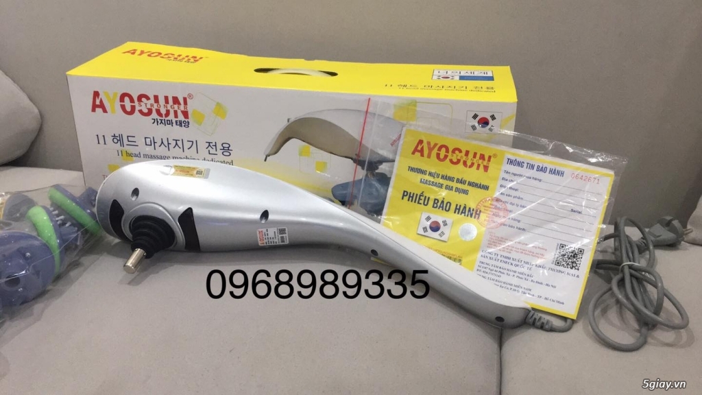 Máy massage cầm tay 11 đầu ays hàn quốc chính hãng - 5