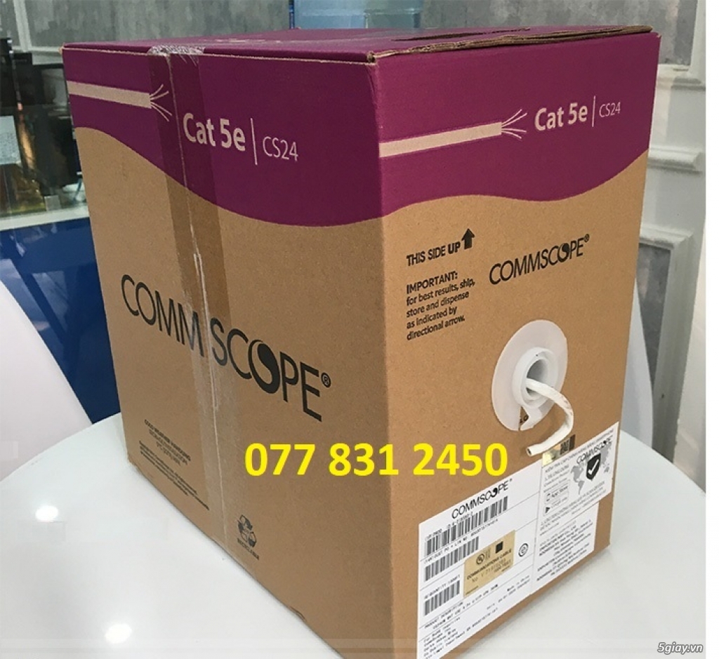 Cáp mạng Cat5e Cat6 Commscope giá tốt chuyên thi công dự án.