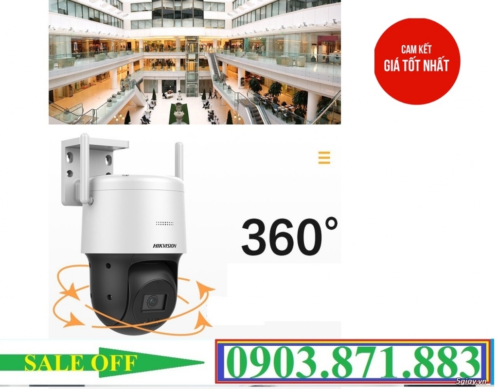 phân phối Camera Wifi HIKVISION DS-2DE2C400IW-DE/W đại lý giá sỉ tphcm - 9
