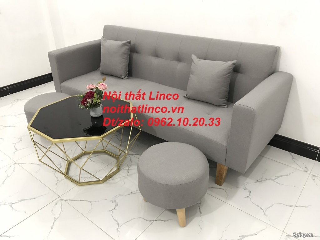 Bộ bàn ghế sofa đa năng xám ghi trắng giá rẻ đẹp Nội thất Linco SG - 5