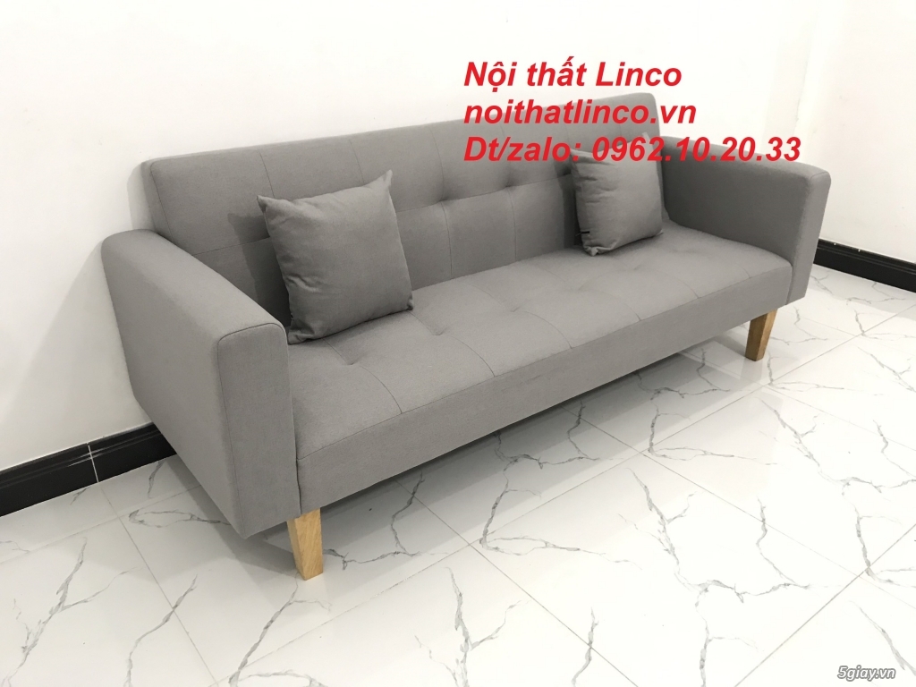 Bộ bàn ghế sofa đa năng xám ghi trắng giá rẻ đẹp Nội thất Linco SG - 12