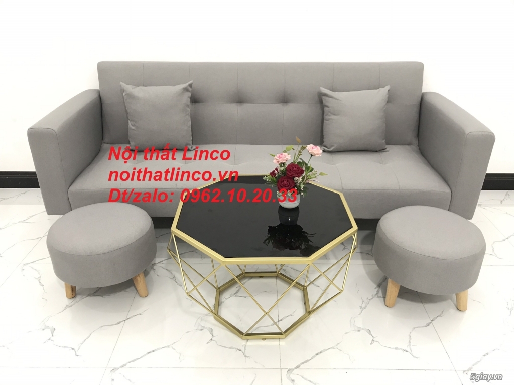 Bộ bàn ghế sofa đa năng xám ghi trắng giá rẻ đẹp Nội thất Linco SG - 4