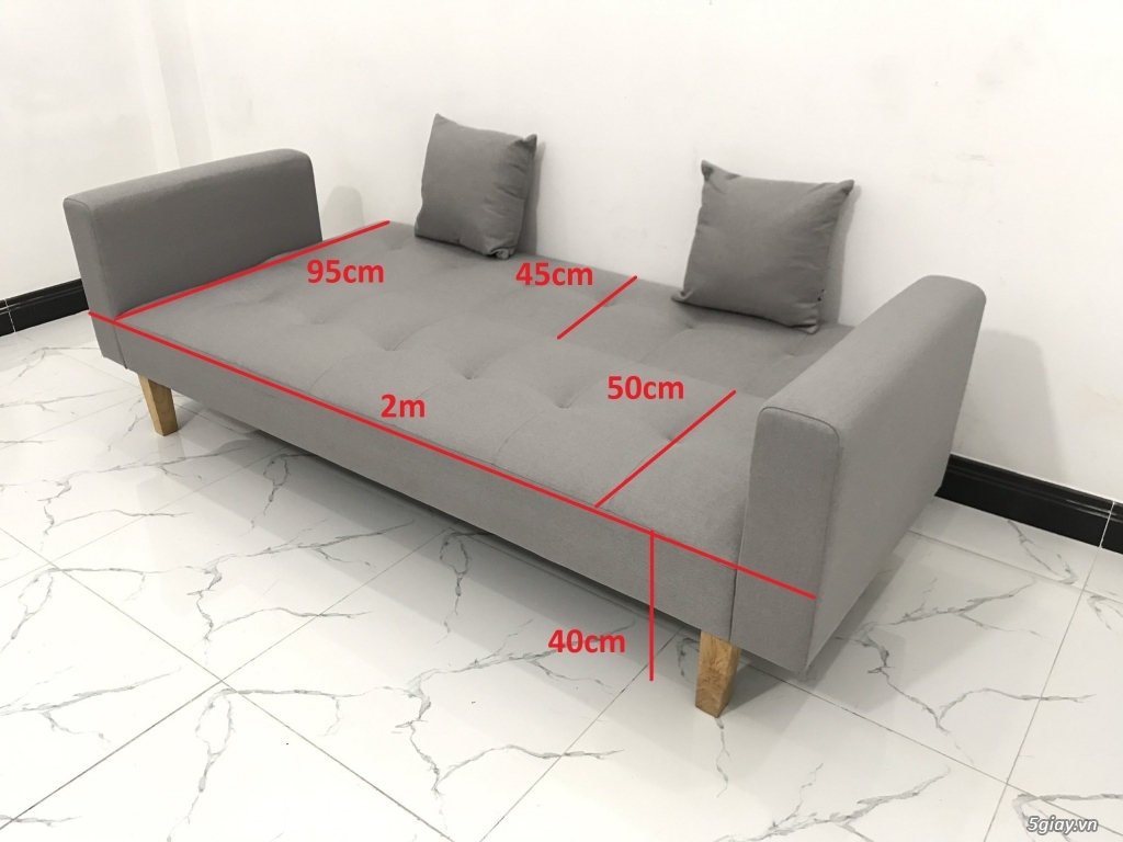 Bộ bàn ghế sofa đa năng xám ghi trắng giá rẻ đẹp Nội thất Linco SG - 13