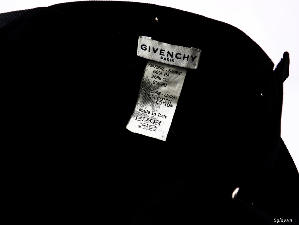 Nón lưỡi trai nam Givenchy logo thương hiệu vải Canvat đen Chính hãng - 5