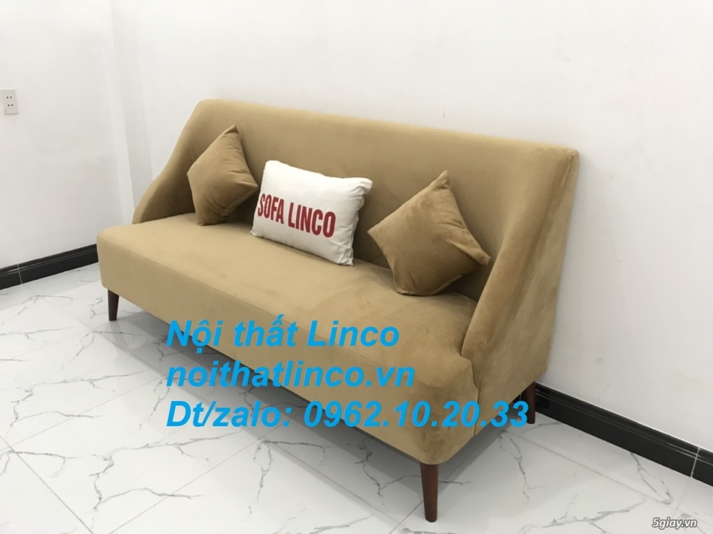 Bộ bàn ghế Sofa salong băng văng dài nâu sữa giá rẻ Nội thất Linco SG - 14