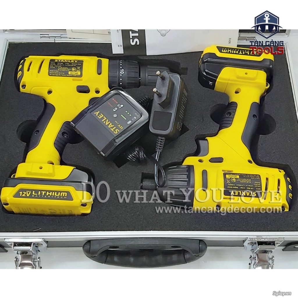 Combo Máy Khoan, Máy Bắt Vít Dùng Pin Stanley 12V SCHI121S2FK - 4