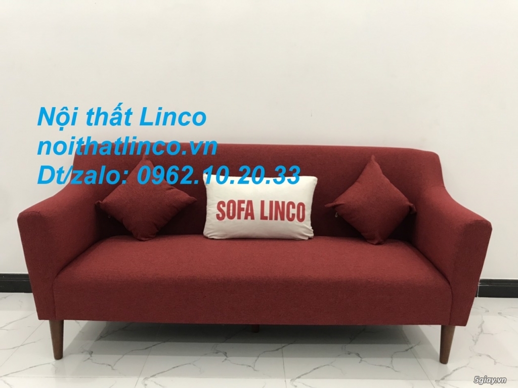 Bộ ghế Sofa băng văng 1m9 đỏ giá rẻ phòng khách Nội thất Linco Sài Gòn - 15