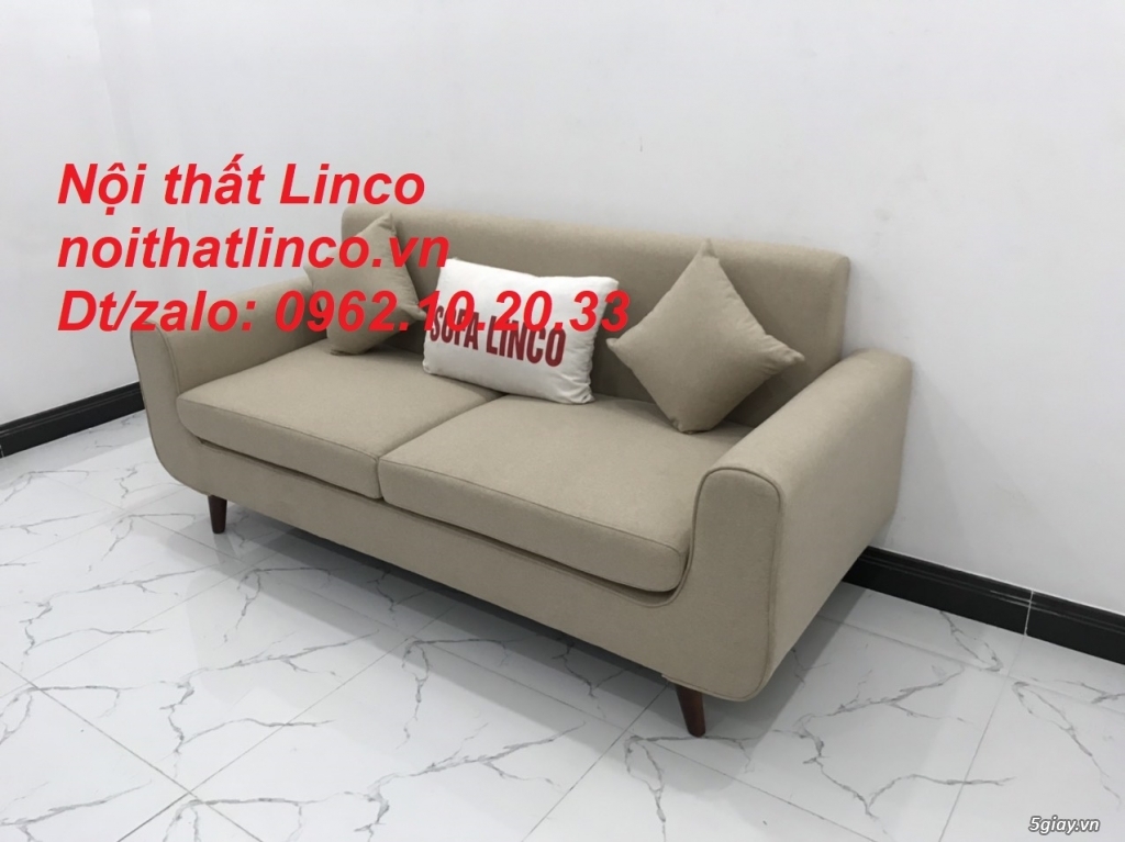 Bộ bàn ghế salon sofa băng trắng kem giá rẻ đẹp Nội thất Linco Sài Gòn - 12