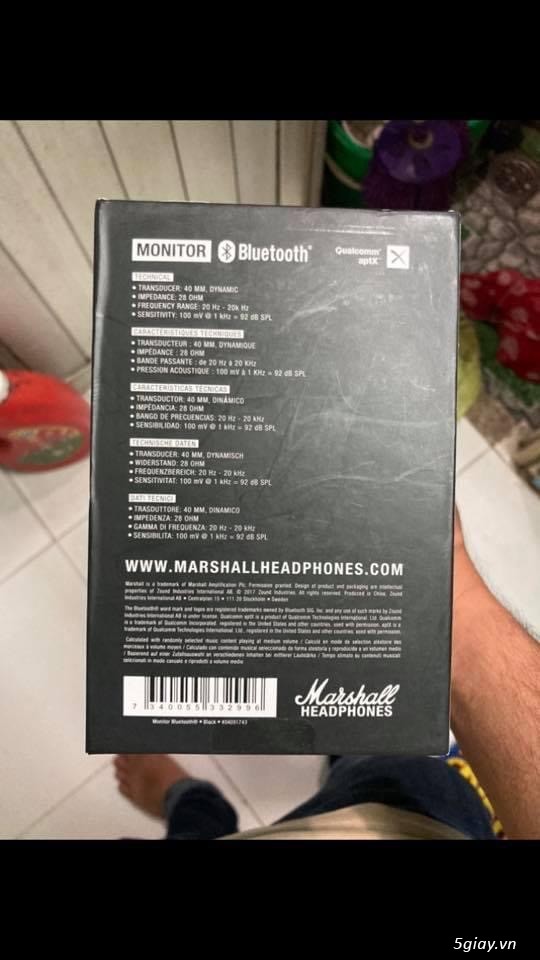 Tai nghe marshall monito bluetooth