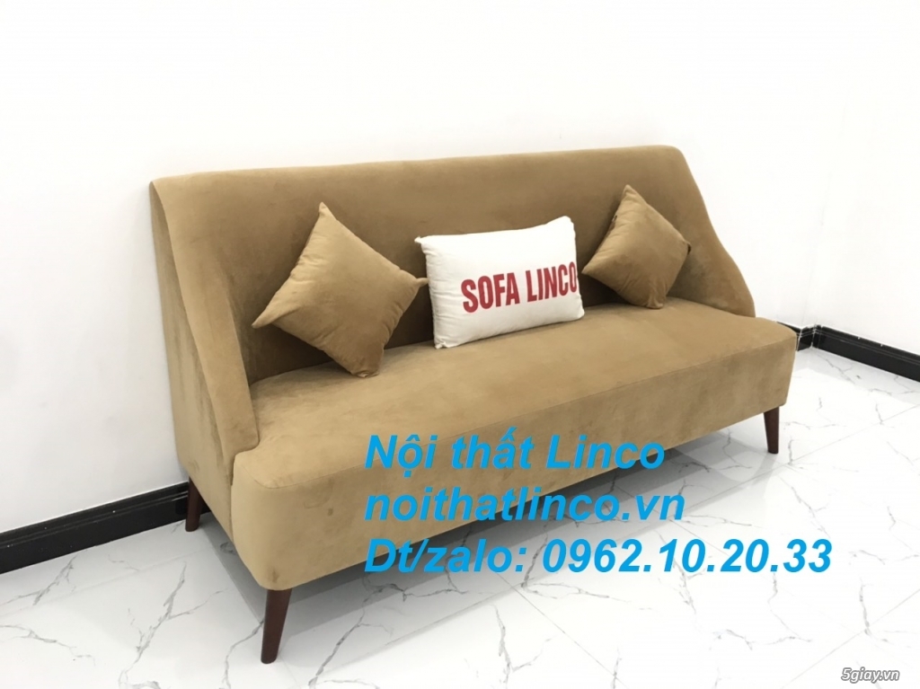 Bộ bàn ghế Sofa salong băng văng dài nâu sữa giá rẻ Nội thất Linco SG - 15