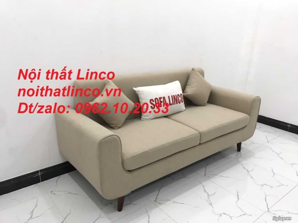 Bộ bàn ghế salon sofa băng trắng kem giá rẻ đẹp Nội thất Linco Sài Gòn - 11