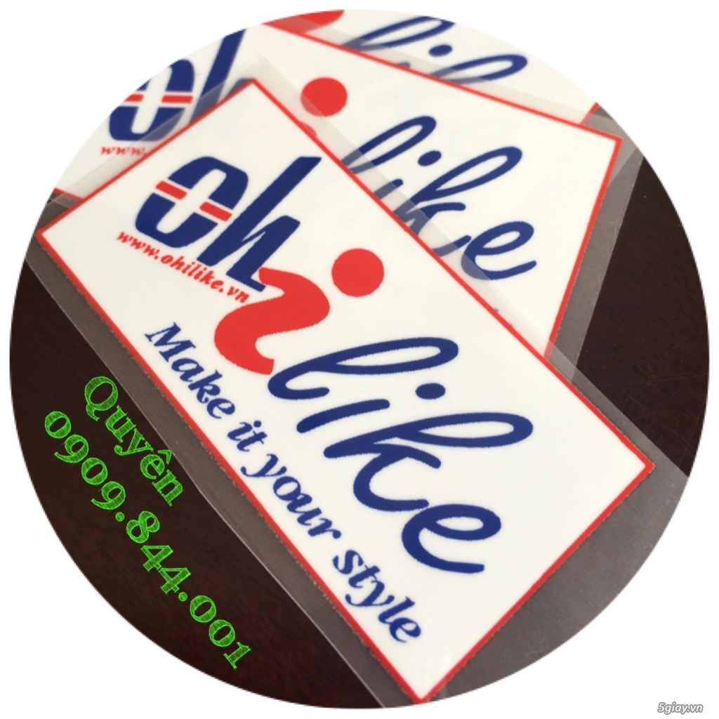 Nhãn ép nhiệt ( tem mác ép nhiệt)