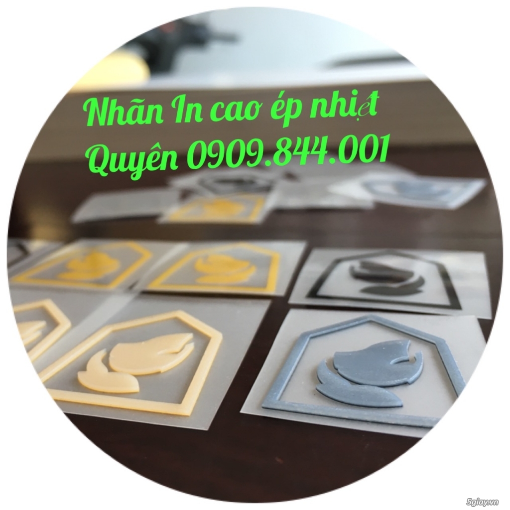 Nhãn ép nhiệt ( tem mác ép nhiệt)