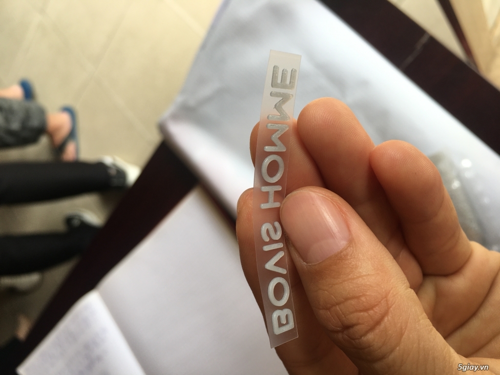 Nhãn ép nhiệt ( tem mác ép nhiệt)